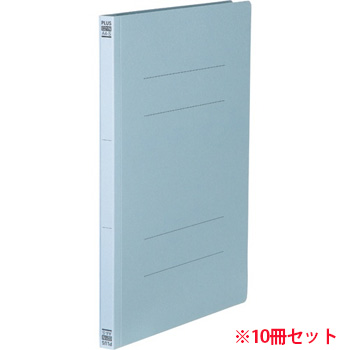 PLUS No.021Nロイヤルブル- フラットファイル 樹脂とじ具 A4タテ 150枚収容 背幅18mm ロイヤルブルー (7