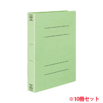 コクヨ フ-X10G フラットファイルX(スーパーワイド) A4タテ 400枚収容 背幅43mm 緑 10冊セット (912-2