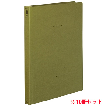 コクヨ フ-NEW10DG フラットファイル NEOS 厚とじA4縦 25mmとじ オリーブグリーン 10冊セット (912-5