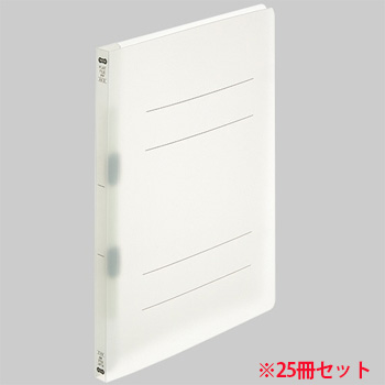 OPF-A4S-C フラットファイル(再生PP) A4タテ 背幅18mm クリア 1セット25冊 汎用品 (911-4069)