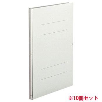 OSG-A4SM 背幅伸縮フラットファイル A4タテ 背幅13〜113mm グレー 10冊セット 汎用品 (912-6263)