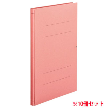 OSG-A4SP 背幅伸縮フラットファイル A4タテ 背幅13〜113mm ピンク 10冊セット 汎用品 (912-6277)