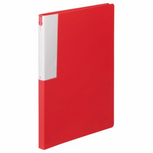 TLFP-A4SR レターファイル(PP) A4タテ 背幅18mm レッド 10冊セット 汎用品 (719-0964) 1セット