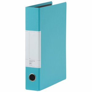 TPSTA4-3B 両開きパイプ式ファイルST A4タテ背幅57mm スカイブルー 10冊セット 汎用品 (910-7995)