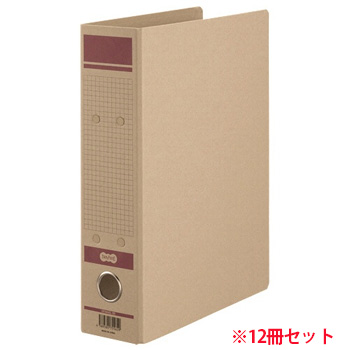HFNA4S-5R 保存用ファイルN片開き A4タテ赤 1セット12冊 汎用品 (913-5672) 1セット=12冊