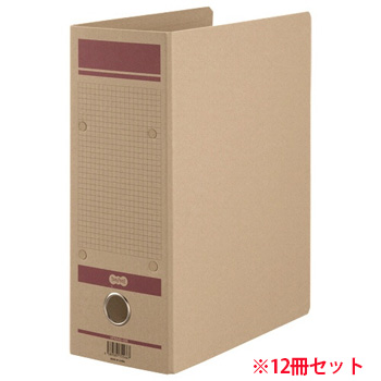 HFNA4S-10R 保存用ファイルN片開き A4タテ 赤 1セット12冊 汎用品 (913-5725) 1セット=12冊