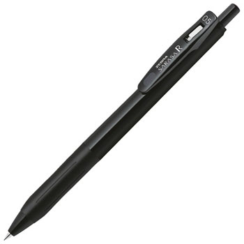 ゼブラ JJ29-R1-BK1 ゲルインクボールペン サラサR 0.5mm 軸色黒 インキ黒