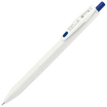 ゼブラ JJ29-R1-BL ゲルインクボールペン サラサＲ 0.5mm 軸色白 インキ青