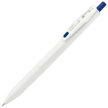 ゼブラ JJ29-R1-BL ゲルインクボールペン サラサR 0.5mm 軸色白 インキ青