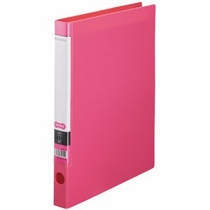 CRFSA4S-P Oリングファイル A4タテ 2穴 背幅32mm ピンク 汎用品