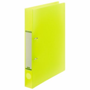 DRFS-A4-G 半透明表紙Dリングファイル A4タテ 2穴 背幅38mm グリーン 汎用品