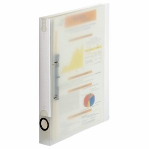 TD-A4-C PP表紙Dリングファイル A4タテ 2穴 背幅38mm クリア 汎用品