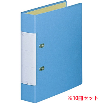 LIHIT G2250-14 リクエスト D型リングファイル A4タテ 2穴 500枚収容 50mmとじ 背幅69mm 水 (7