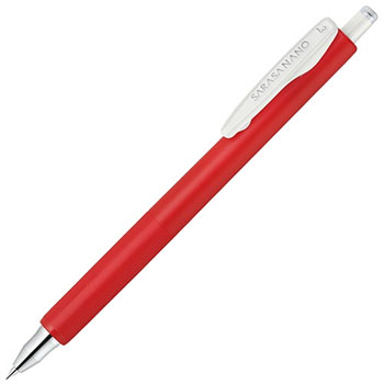ゼブラ JJH72-R ゲルインクボールペン サラサナノ 0.3mm 赤