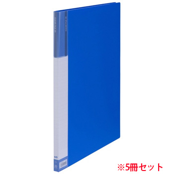 CFDA3-20B 台紙入クリヤーファイル A3タテ 20ポケット 背幅15mm ブルー 汎用品 (913-6254) 1セット