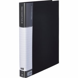 Cfsa4 25dm 差替式ppクリヤーファイル タテ 30穴 25ポケット ダークグレー 10冊セット 汎用品 オフィネット