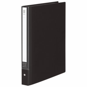 コクヨ ラ-NE730D クリヤーブック<NEOS> 替紙式 A4タテ 30穴 20ポケット付属 背幅33~50mm ブラック