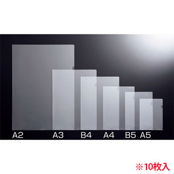 TCHEB5-10 再生クリアホルダー B5 クリア 汎用品 (514-1111) 1パック=10枚
