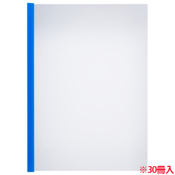 USRH-A4-1B 薄型スリムレールホルダー A4タテ 10枚とじ 青 汎用品 (312-2008) 1パック=30冊