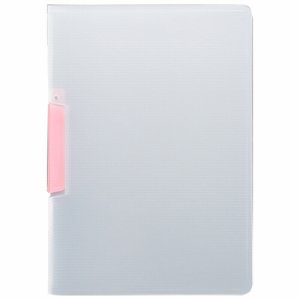SCF-A4S-CP スライドクリップファイル A4タテ クリアピンク 汎用品