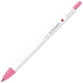 ゼブラ WYSS22-P ノック式水性カラーペン クリッカート ピンク