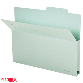 TOA4-CFB 持ち出しフォルダー A4 ブルー 10冊パック 汎用品 (215-7801) 1パック＝10冊