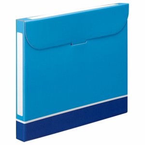 TFB3-A4-5B ファイルボックス A4 背幅32mm 青 5冊パック 汎用品 (412-5402) 1パック＝5冊