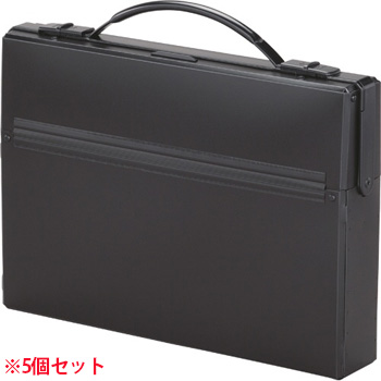 LIHIT A-660-24 ダレスバッグ A4 収納幅55mm 黒 (711-8357) 1セット=5個