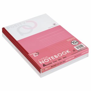コクヨ P3ノ-31AX10 ノート(POSITY) セミB5 A罫 30枚 (816-5923) 1パック=10冊