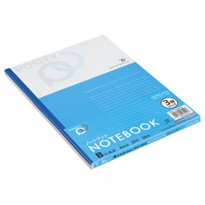 コクヨ P3ノ-31BX3 ノート(POSITY) セミB5 B罫 30枚 (012-8508) 1パック=3冊