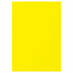 CDP8-C05 色画用紙 八つ切 レモン 汎用品 (616-2283) 1パック＝10枚