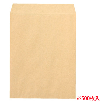ピース 663-80 R40再生紙クラフト封筒 角3 85G /M2 業務用パック (414-5349) 1箱=500枚