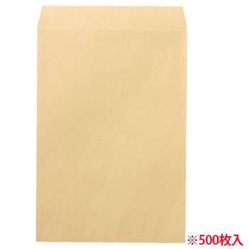 ピース 700-80 R40再生紙クラフト封筒 角1 85G /M2 業務用パック (612-9446) 1箱=500枚
