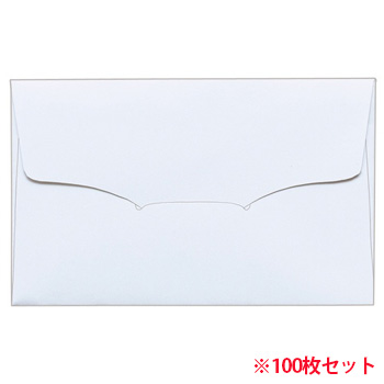 TMW-10 名刺型封筒 112×70mm 上質紙 104.7G 100枚セット 汎用品 (912-0857) 1セット=100