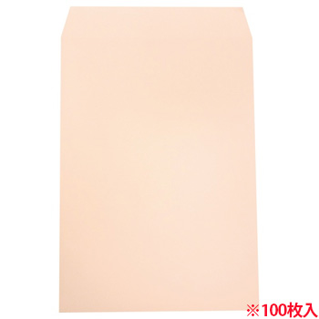 heart XEP492 透けないカラー封筒 角2 100G /M2 パステルピンク (610-6256) 1パック=100枚