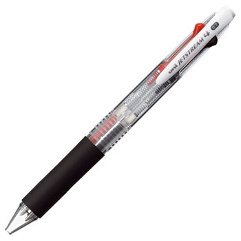 三菱鉛筆 SXE450007.T ジェットストリーム 4色ボールペン 0.7mm 軸色透明