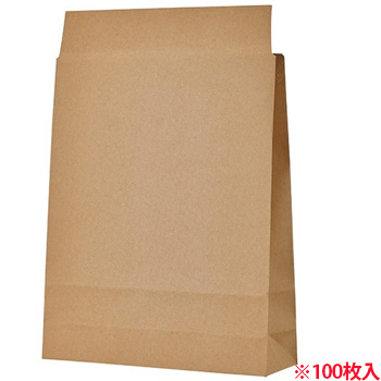 TB-S 宅配袋 小 茶 封かんテープ無し 汎用品 (018-6096) 1パック=100枚