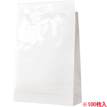 TTWP-B 宅配袋 PPフィルム加工 大 白 封かんテープ付 汎用品 (018-6102) 1パック=100枚