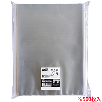 TOP225-500 OPP袋 フラット A4 225×310mm 汎用品 (115-6166) 1パック=500枚
