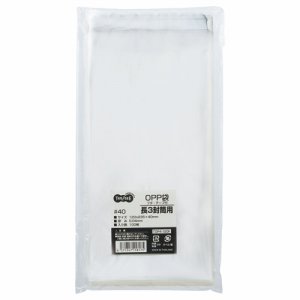 TOP4-120F OPP袋 フタ・テープ付 長3 120×235+40mm 汎用品 (817-2440) 1パック=100枚