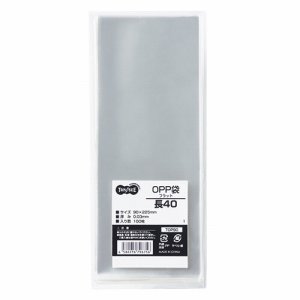 TOP90 OPP袋 フラット 長40 90×225mm 汎用品 (517-7158) 1パック=100枚