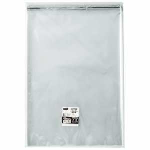 TOP-380FT OPP袋 フタ・テープ付 B3用 380×530+40mm 汎用品 (311-7561) 1パック=100枚