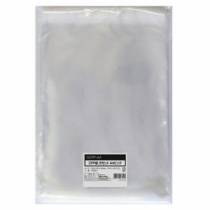 今村紙工 GCPP-A4 CPP袋 ガゼットA4ビック フタ・テープ付 250×(20+20)×320+60mm 0.04mm厚