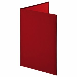 ナカバヤシ FSH-A4C-R 証書ファイル 布クロス A4 二つ折り 透明コーナー貼り付けタイプ 赤 (015-2626)