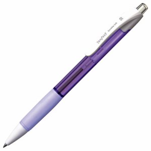 TS-SB05-LV ノック式油性ボールペン(なめらかインク) 0.5mm 黒 (軸色:ラベンダー) 汎用品 (816-9037