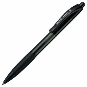 TS-SB07-1B ノック式油性ボールペン（なめらかインク） 0.7mm 黒 汎用品 (814-2801)