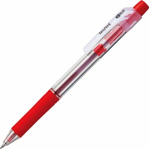 BK125OTSB ノック式油性ボールペン ロング芯タイプ 0.5mm 赤 1セット（10本） 汎用品 (914-4556) 1