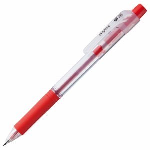 BK127OTSB ノック式油性ボールペン ロング芯タイプ 0.7mm 赤 汎用品 (816-9211)