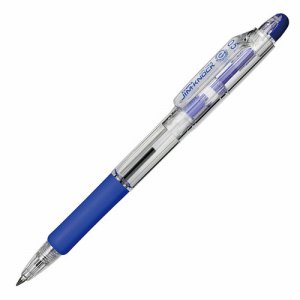 ゼブラ KRBS-100-BL 油性ボールペン ジムノック 0.5mm 青 (913-1245) 1セット＝10本