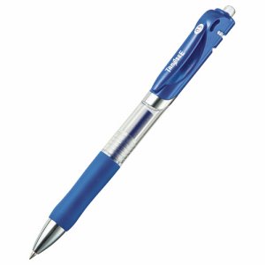 SW-P501-BL ノック式ゲルインクボールペン 0.5mm 青 1セット（10本） 汎用品 (910-4923) 1セット＝